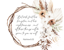 Load image into Gallery viewer, 2024 Bible Verse Bohemian Watercolor Calendar