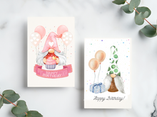 Load image into Gallery viewer, Gnome Birthday Cards | Gnome Birthday | Gnome Greeting Card