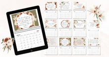 Load image into Gallery viewer, 2024 Bible Verse Bohemian Watercolor Calendar
