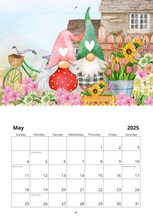 Load image into Gallery viewer, 2025 Gnome Love 11" x 17" Calendar