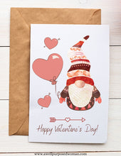 Load image into Gallery viewer, 8 Pack Gnome Love Valentine's Day Cards