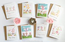 Load image into Gallery viewer, 8 Pack Gnome Easter Greeting Cards