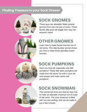 Load image into Gallery viewer, Treasures in Your Sock Drawer: Re-Purposing Socks into Home Decor Items