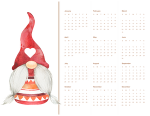 2024 Gnome Love 11" x 17" Calendar