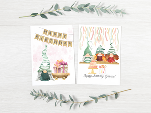Gnome Birthday Cards | Gnome Birthday | Gnome Greeting Card