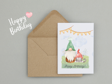 Load image into Gallery viewer, Gnome Birthday Cards | Gnome Birthday | Gnome Greeting Card
