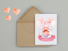 Load image into Gallery viewer, Gnome Birthday Cards | Gnome Birthday | Gnome Greeting Card
