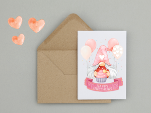 Gnome Birthday Cards | Gnome Birthday | Gnome Greeting Card