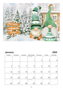 2025 Gnome Love 11" x 17" Calendar