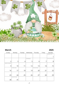 2025 Gnome Love 11" x 17" Calendar