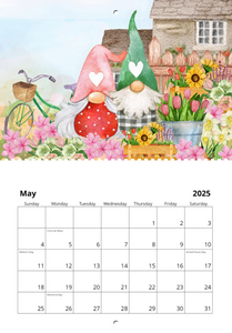 2025 Gnome Love 11" x 17" Calendar