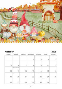 2025 Gnome Love 11" x 17" Calendar