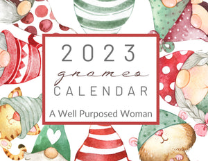 2023 Gnome Love 11" x 17" Calendar