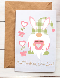 8 Pack of Spring Bunny Gnome Cards (Digital Download)