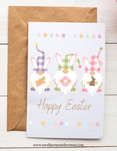 Load image into Gallery viewer, 8 Pack of Spring Bunny Gnome Cards (Digital Download)
