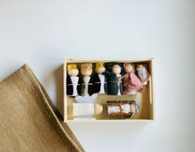 Load image into Gallery viewer, DIY Wooden Peg Doll Nativity Set
