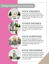 Load image into Gallery viewer, Treasures in Your Sock Drawer: Re-Purposing Socks into Home Decor Items
