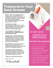 Load image into Gallery viewer, Treasures in Your Sock Drawer: Re-Purposing Socks into Home Decor Items
