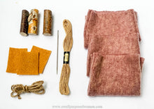 Load image into Gallery viewer, Fabric Pumpkin Making Craft Kit- Rustic Orange: Learn How to Make Fabric Pumpkins
