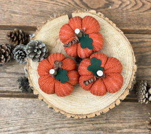 Mini Fabric Pumpkins Set | Mini Sweater Pumpkins | Mini Sock Pumpkins