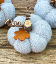 Load image into Gallery viewer, Cream Handmade Sweater Pumpkins | Cream Handmade Fabric Pumpkins
