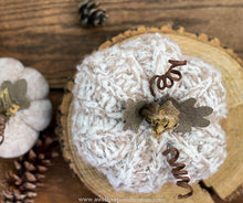 Load image into Gallery viewer, Oatmeal Sweater Pumpkin Set | Oatmeal Fabric Pumpkin Set
