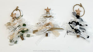 Fabric Scrap Christmas Tree Ornament Kit