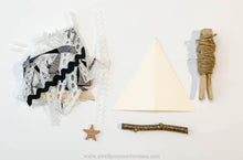 Load image into Gallery viewer, Fabric Scrap Christmas Tree Ornament Kit
