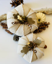 Load image into Gallery viewer, Fabric Pumpkin Crafting Course | How to Sew Fabric Pumpkins (Pattern Included)
