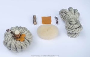 No Knit Yarn Pumpkin Kit- Make Beautiful Yarn Pumpkins in Minutes!