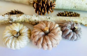 Mommy & Me at Craft Lab- No Knit Yarn Pumpkins (Set of 3)