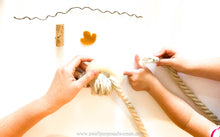 Load image into Gallery viewer, Mommy &amp; Me at Craft Lab- No Knit Yarn Pumpkins (Set of 3)
