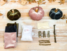 Load image into Gallery viewer, Velvet Pumpkin Making Kit: Learn How to Make Velvet Pumpkins- Beginner Friendly- Velvet Pumpkins Kit
